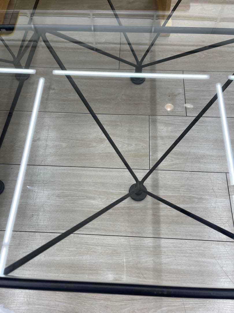 ルネセイコウ ガラステーブル