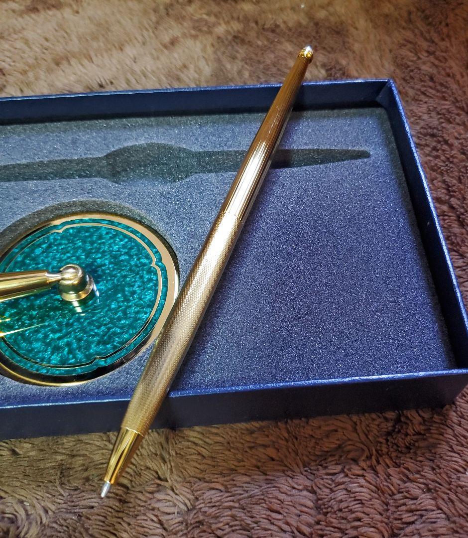 ​【未使用】MIKIMOTO ミキモト デスクペン＆スタンド パール(本真珠)付