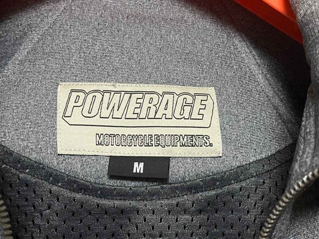 POWERAGEイージーライドパーカー サイズMグレー POWERAGE