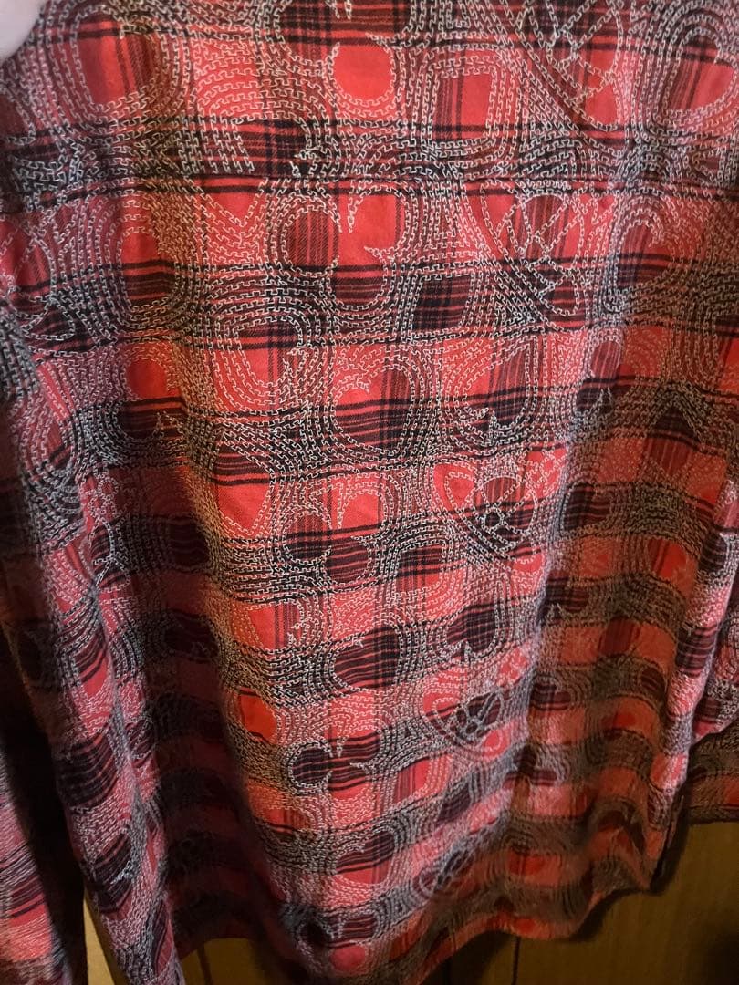 ヴィヴィアン　総柄　変形襟　シャツ