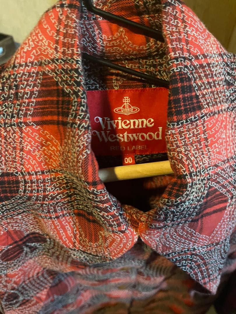 ヴィヴィアン　総柄　変形襟　シャツ