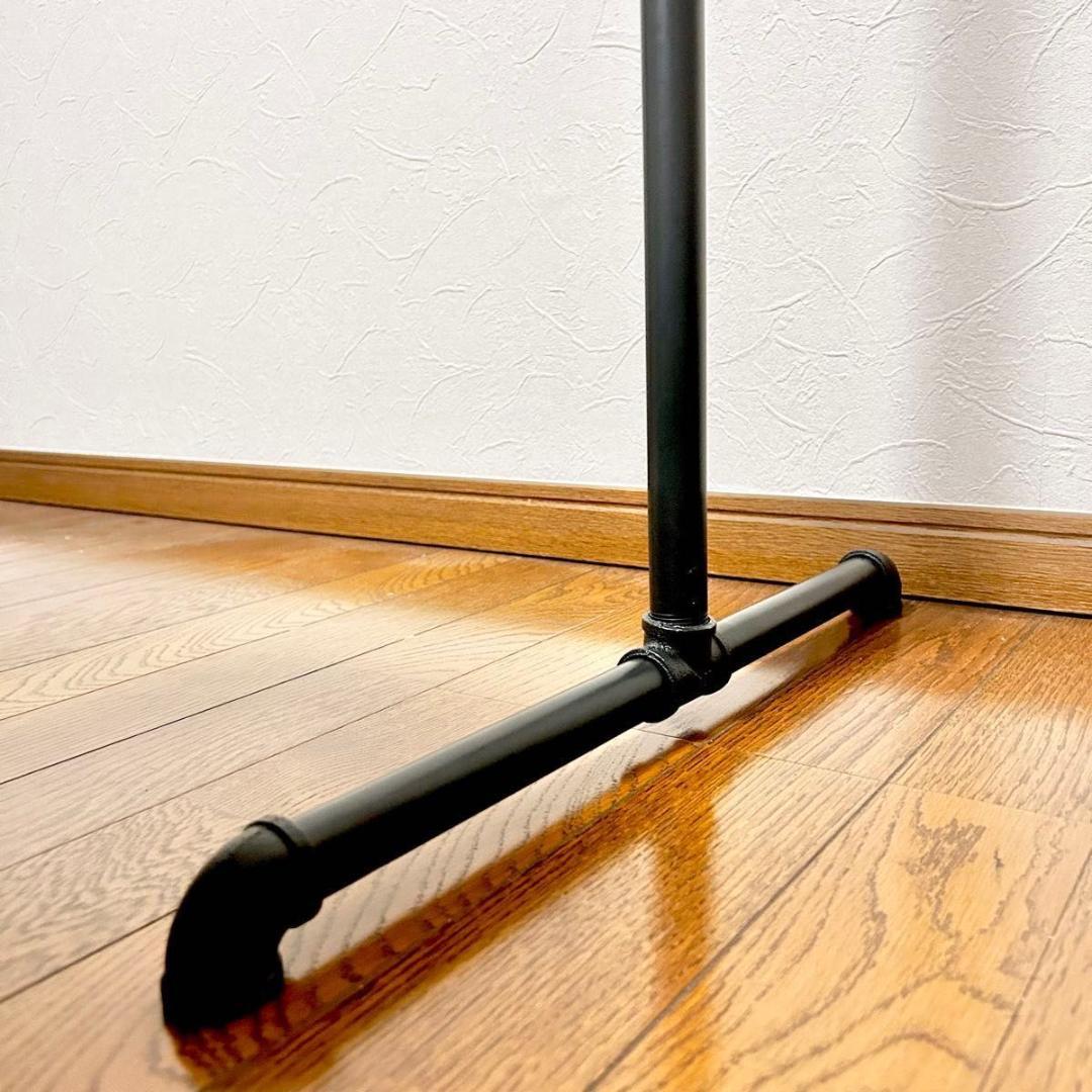 【訳あり③】アイアンハンガーラック ハンガーラック 150×120 ブラック 黒