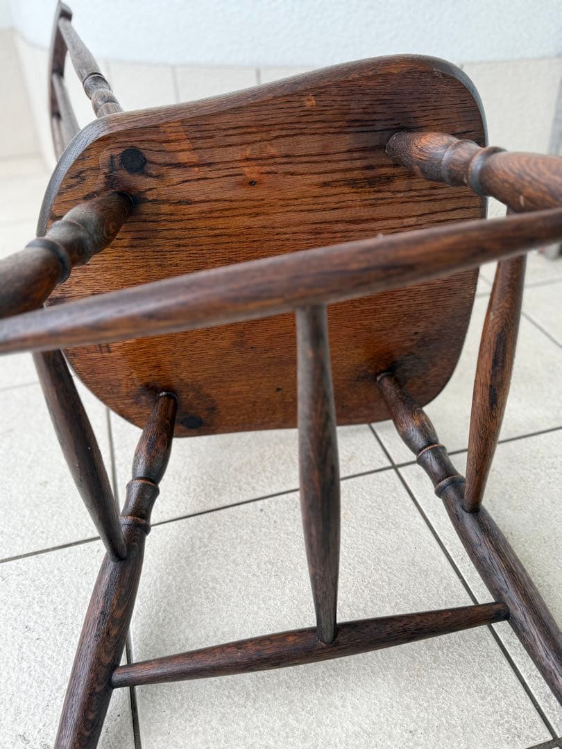 T21②アンティーク家具 木製椅子 レトロ ヴィンテージ ダイニングチェア