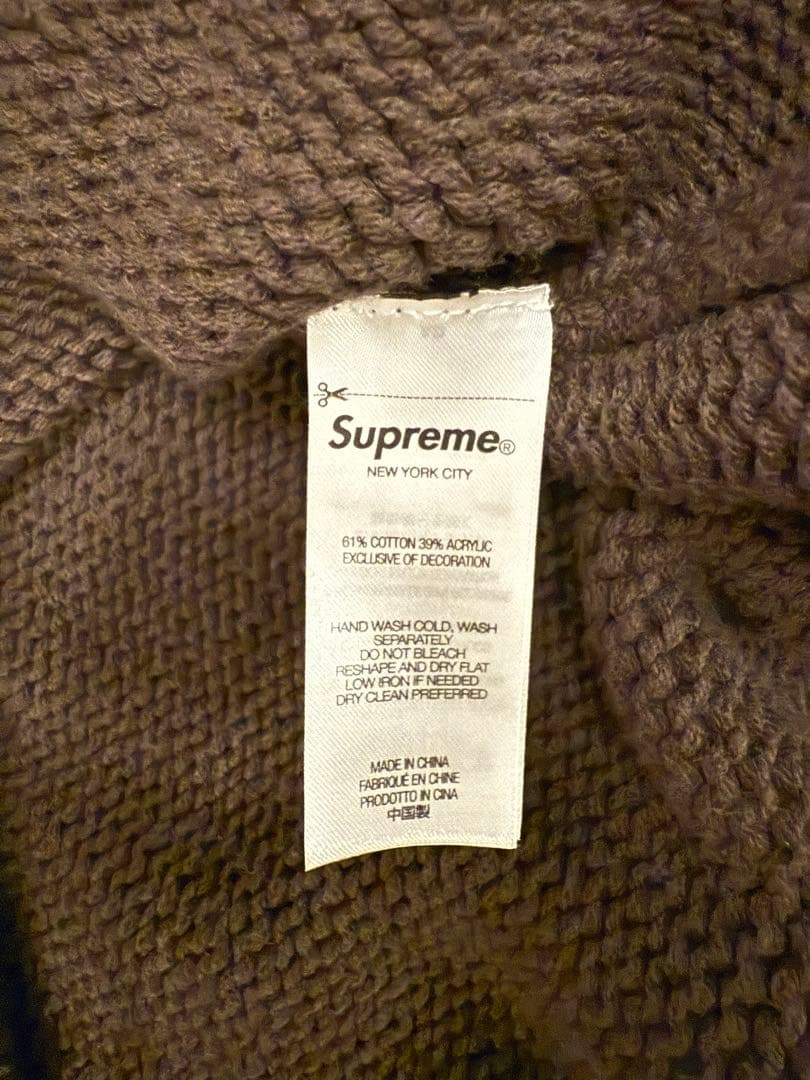 Supreme Tonal Applique Sweater 試着のみ 美品 M
