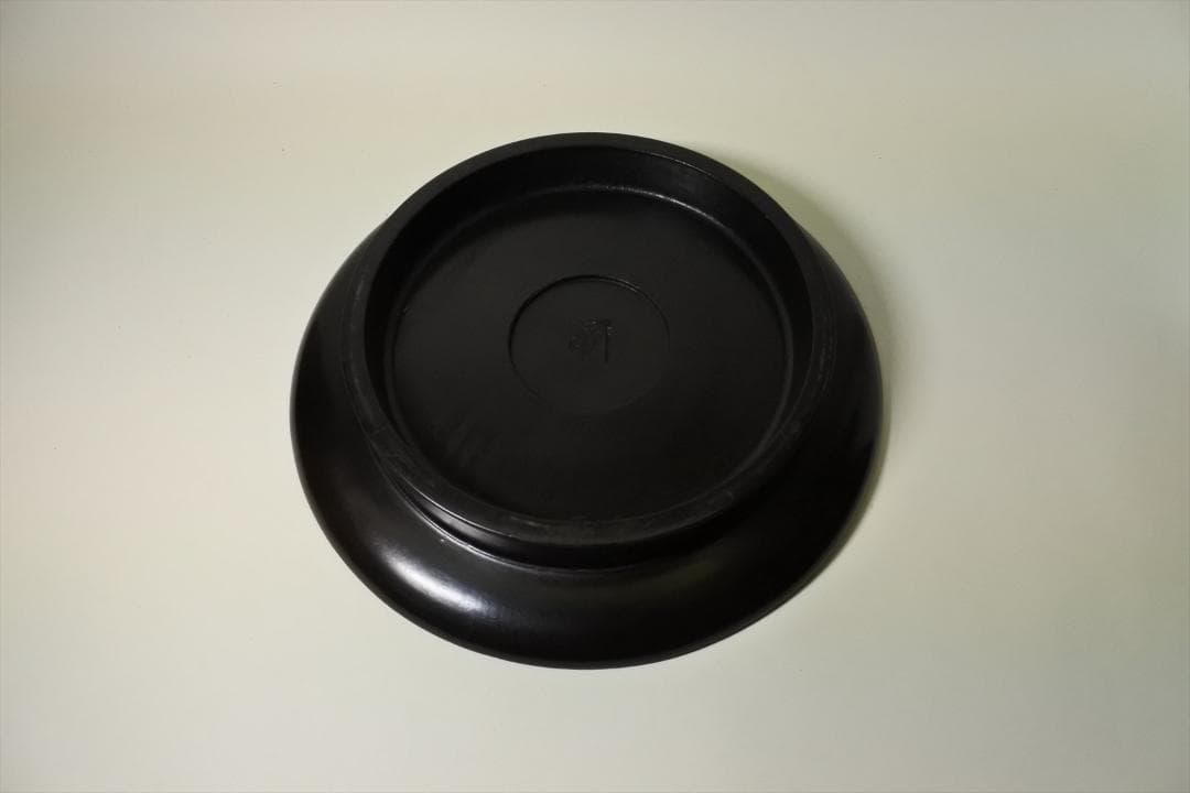 明治時代　塗盆　台付　骨董品　アンティーク