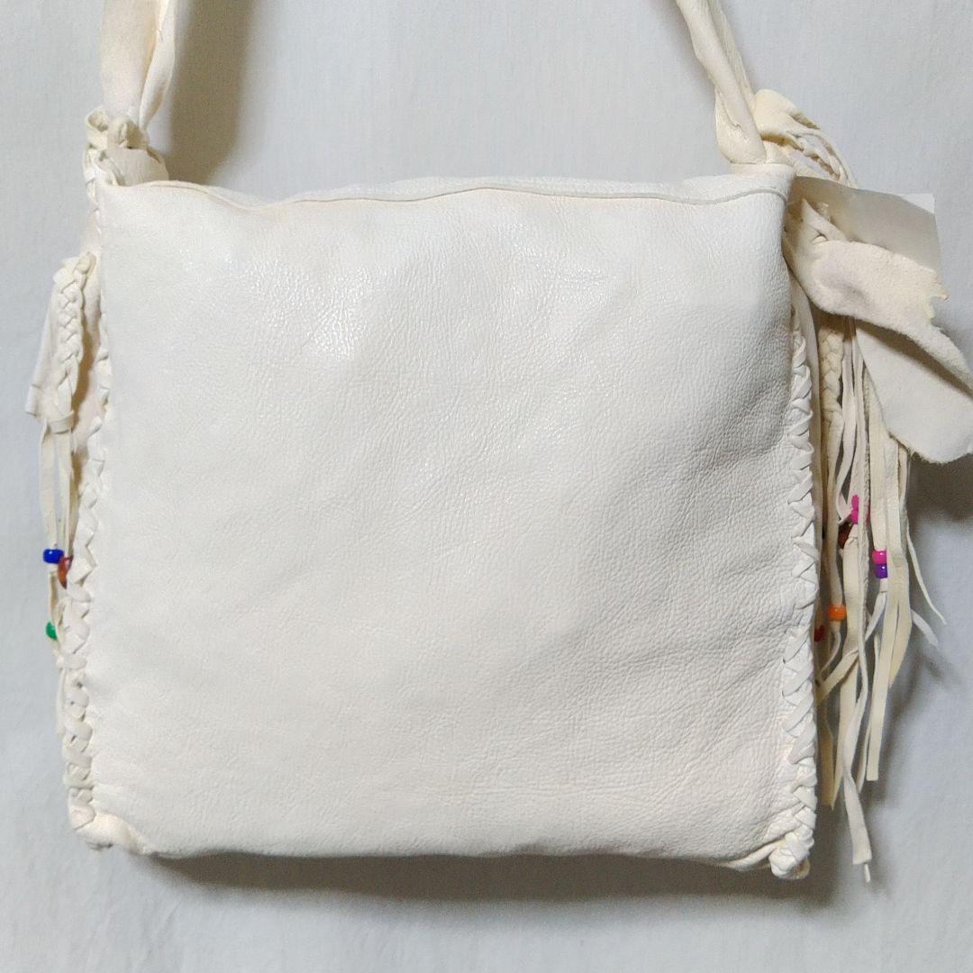 u*n様 ネイティブ 本革 ディアスキン ショルダーバッグ デッドストック メキ