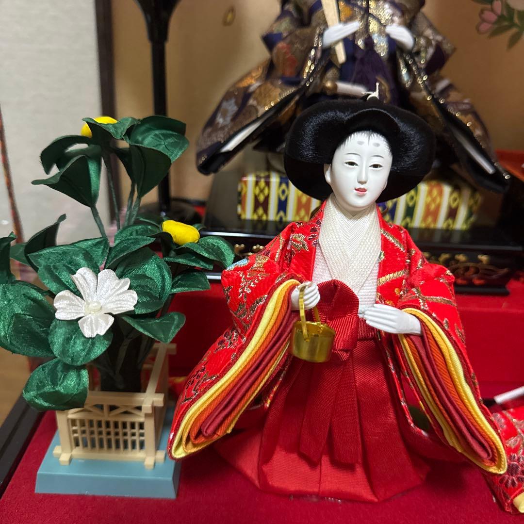 雛人形 オルゴールと照明付き