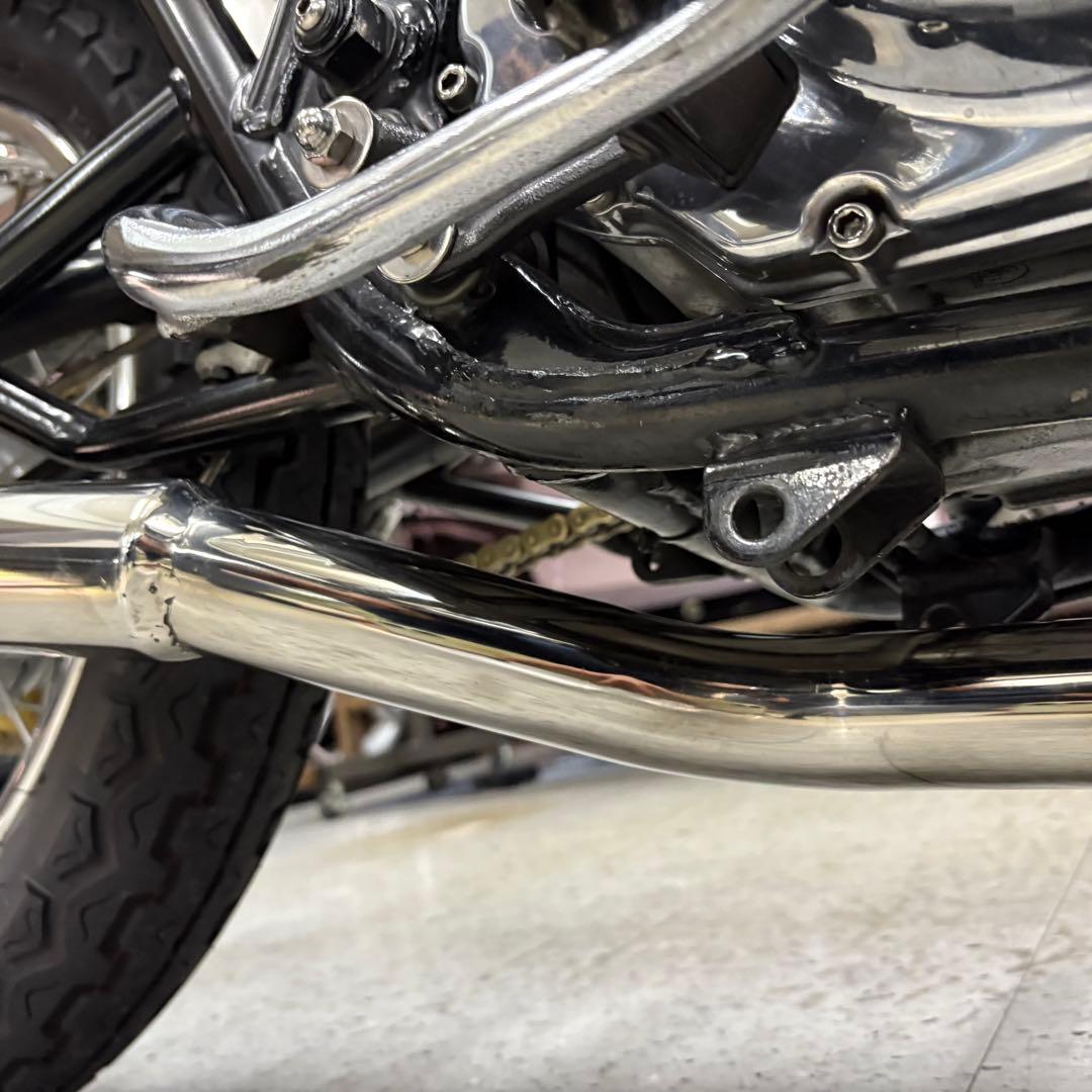 ワンオフYAMAHA sr400ヨシムラ風ショート菅フルエキステンレス