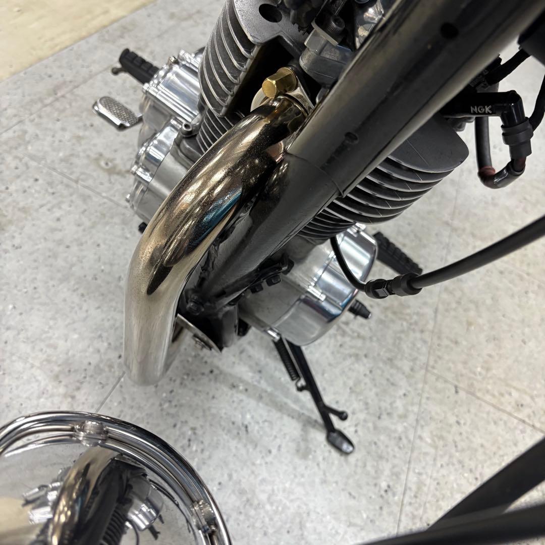 ワンオフYAMAHA sr400ヨシムラ風ショート菅フルエキステンレス