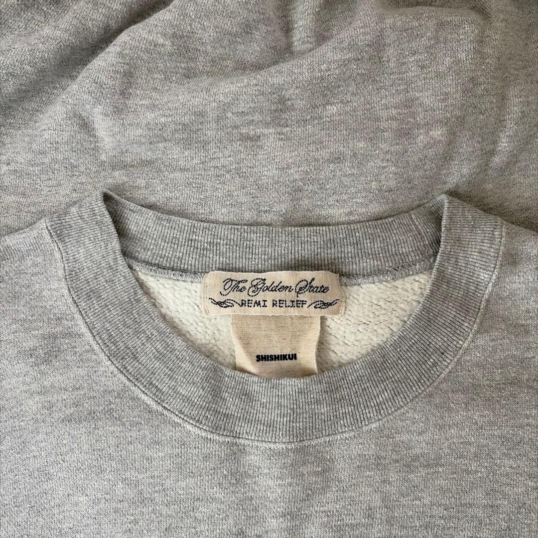 THE SHISHIKUI Brushed Crew ヘザーグレー L シシクイ