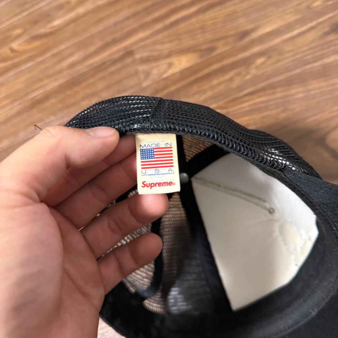 Supreme ブラック メッシュ キャップ