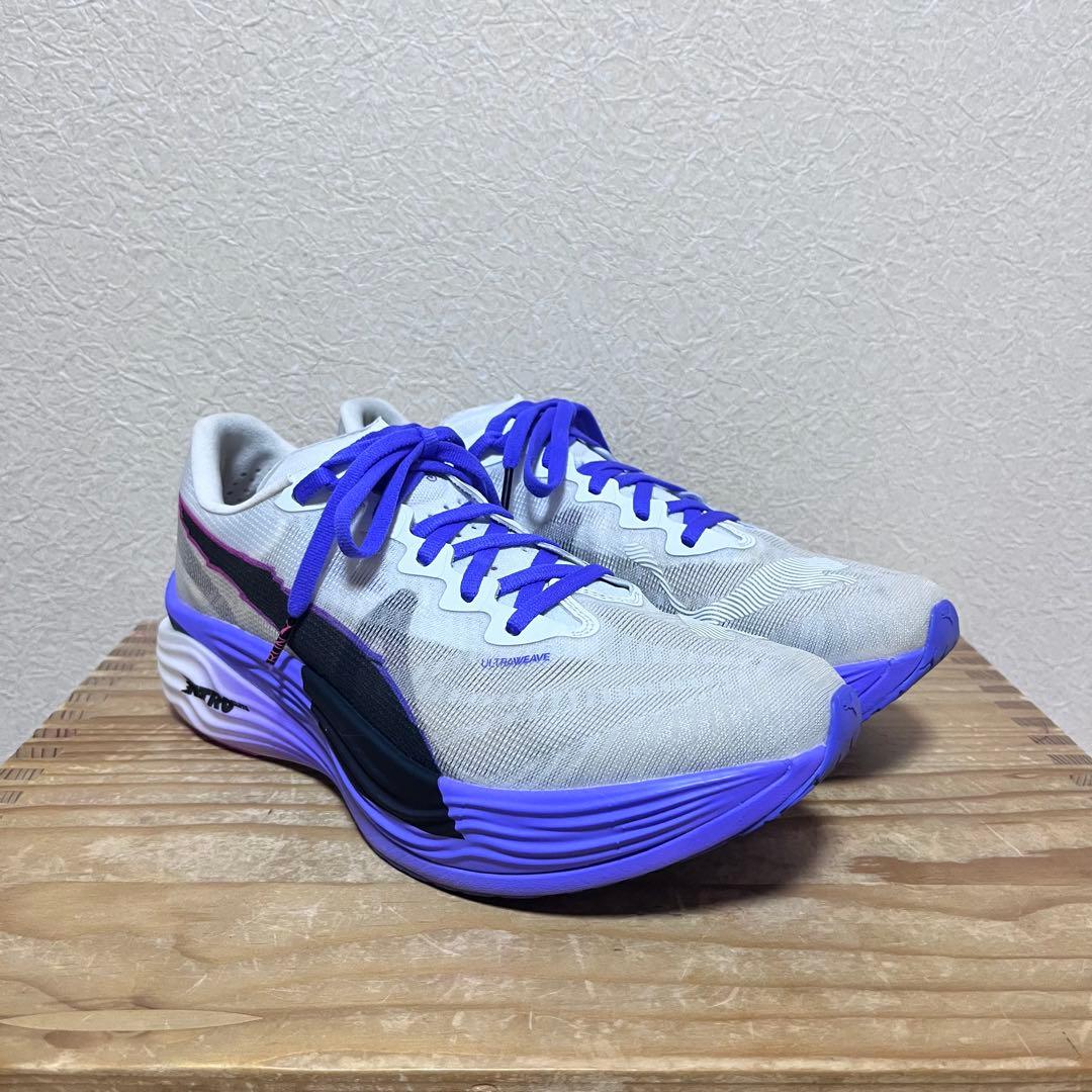 【1度使用】プーマ ディヴィエイトニトロエリート3 DT 26cm PUMA