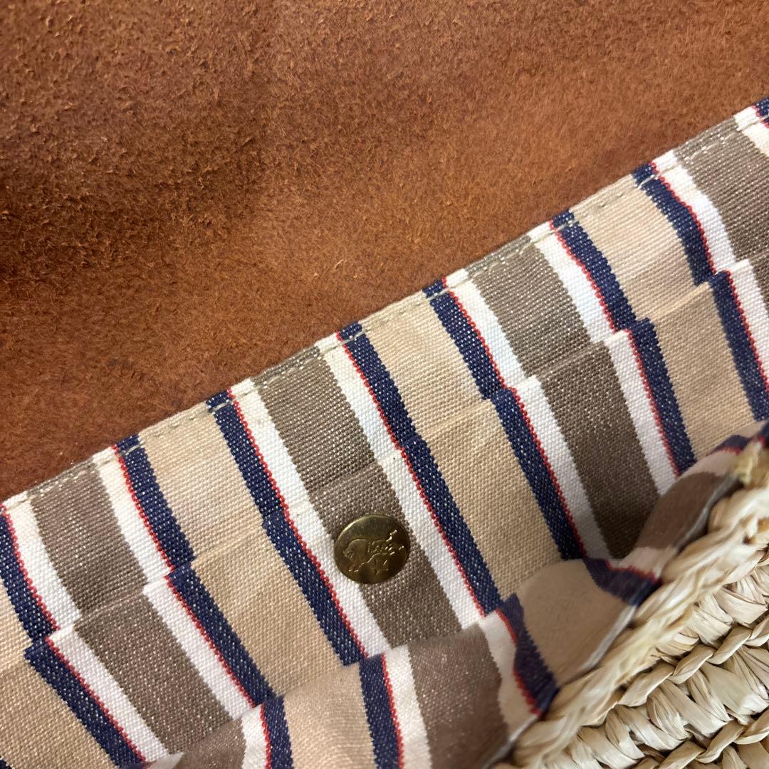 【極美品】IL BISONTE イルビゾンテ カゴ レザー ショルダーバッグ