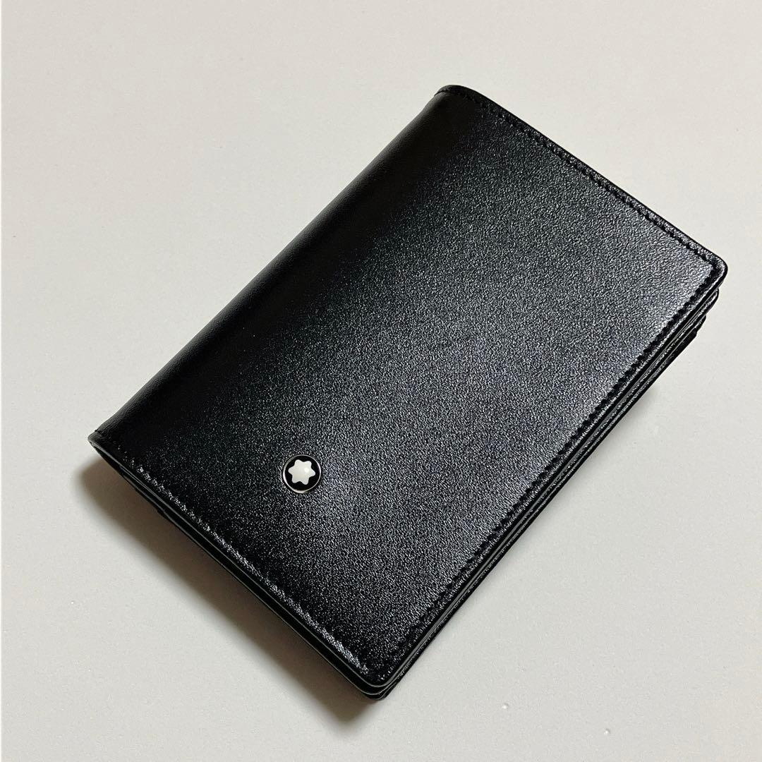 未使用 MONTBLANC モンブラン レザーカードケース 名刺入れ ブラック