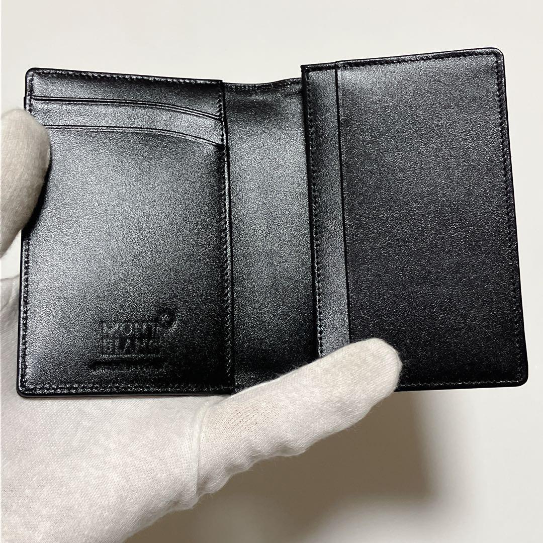 未使用 MONTBLANC モンブラン レザーカードケース 名刺入れ ブラック