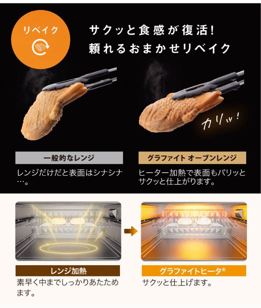 アラジングラファイトオーブンレンジ AEM-G14A(G)