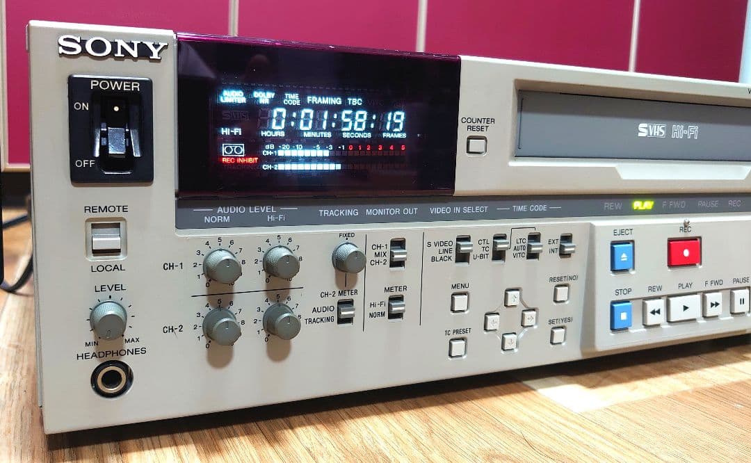 ★【中古/動作品 】★ SONY SVO-5800/S-VHS/再生確認済み】