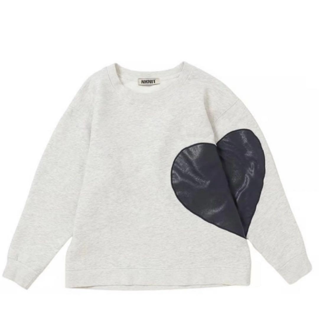 nknit ♡pattern pullover sweat ハートスウェット