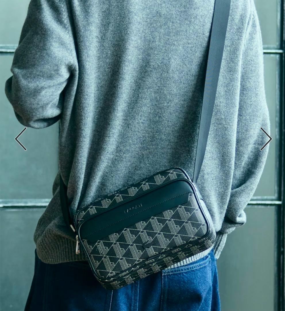 【新品未開封】LACOSTE ラコステ グレインテクスチャーショルダーバッグ