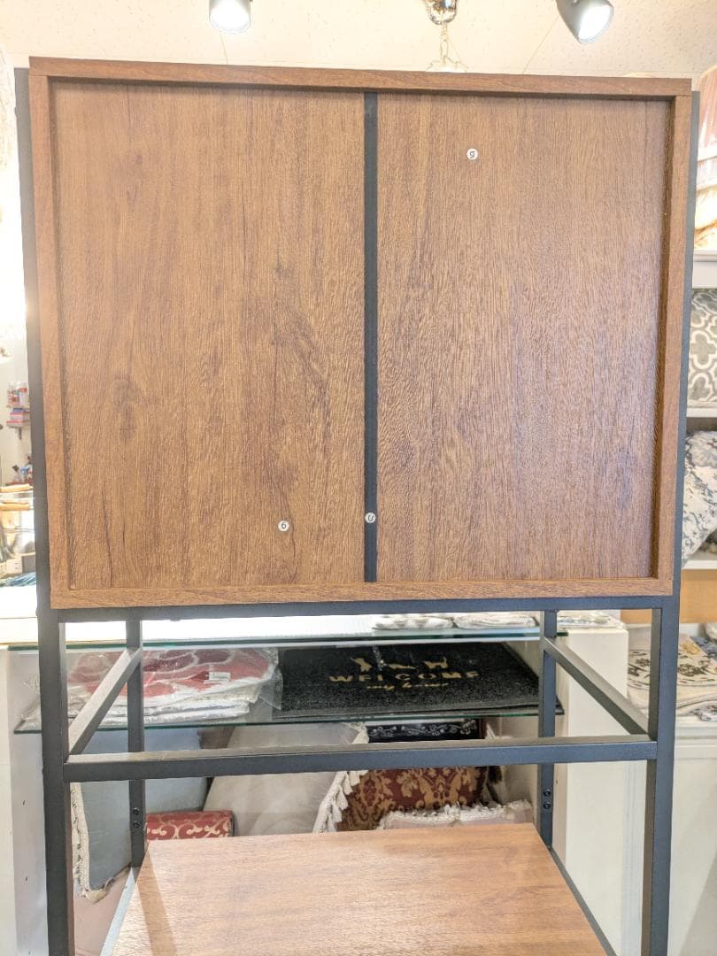 【極美品】 NITORI ラック スリム WAL ヴィンテージ ごみ箱上ラック