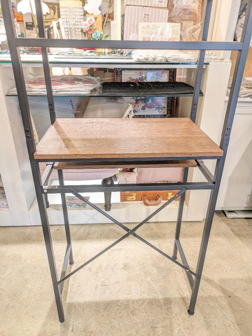 【極美品】 NITORI ラック スリム WAL ヴィンテージ ごみ箱上ラック