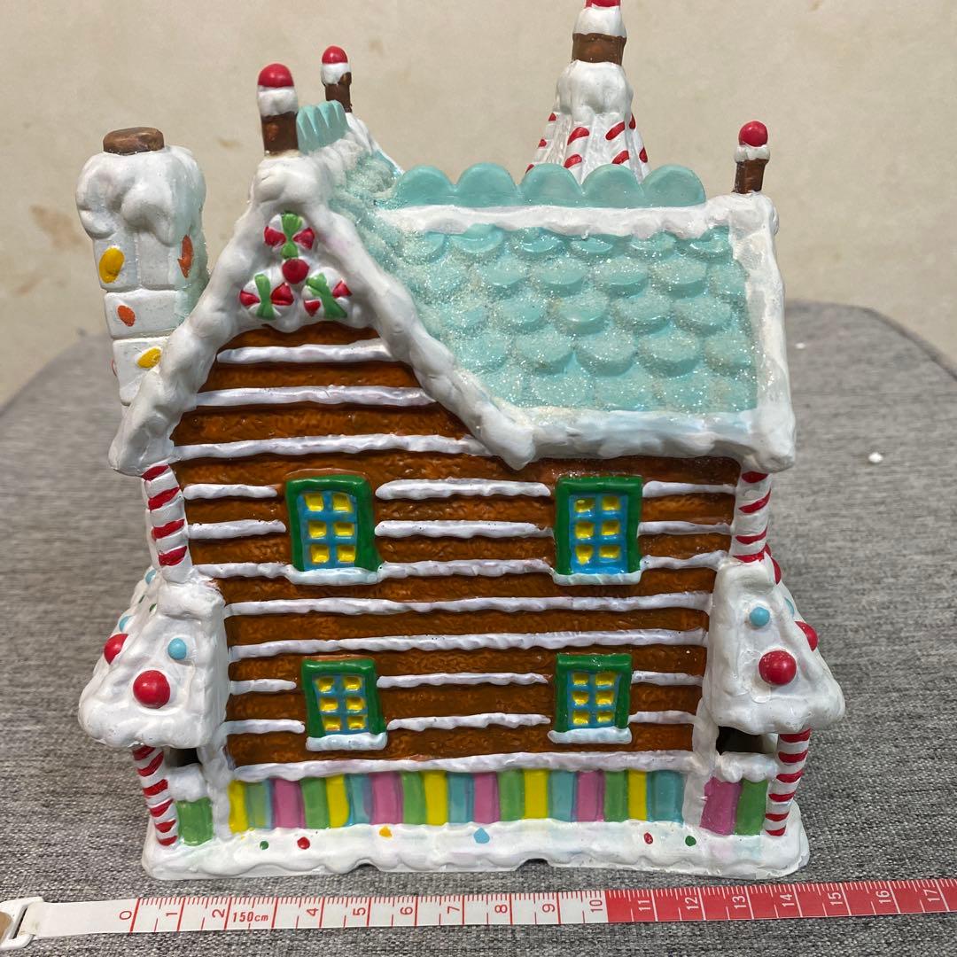 【海外雑貨】ライト付き ジンジャーブレッドハウス クリスマス