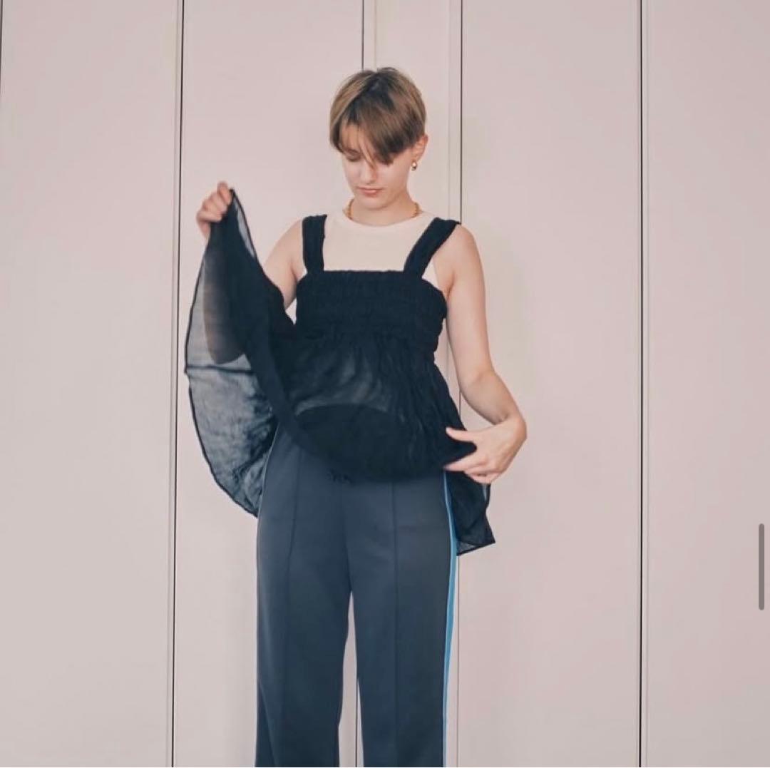 nounless SHEER CRUMPLE LADY TOPS シアートップス