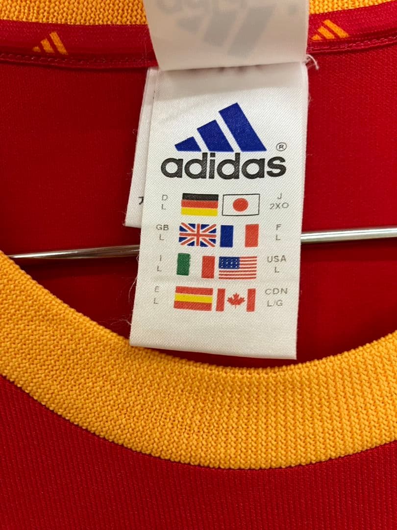 02-03 スペイン代表　プジョル　adidasオフィシャルユニフォーム