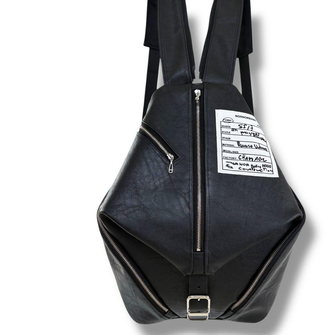 【BIG size】3way bag／black leather