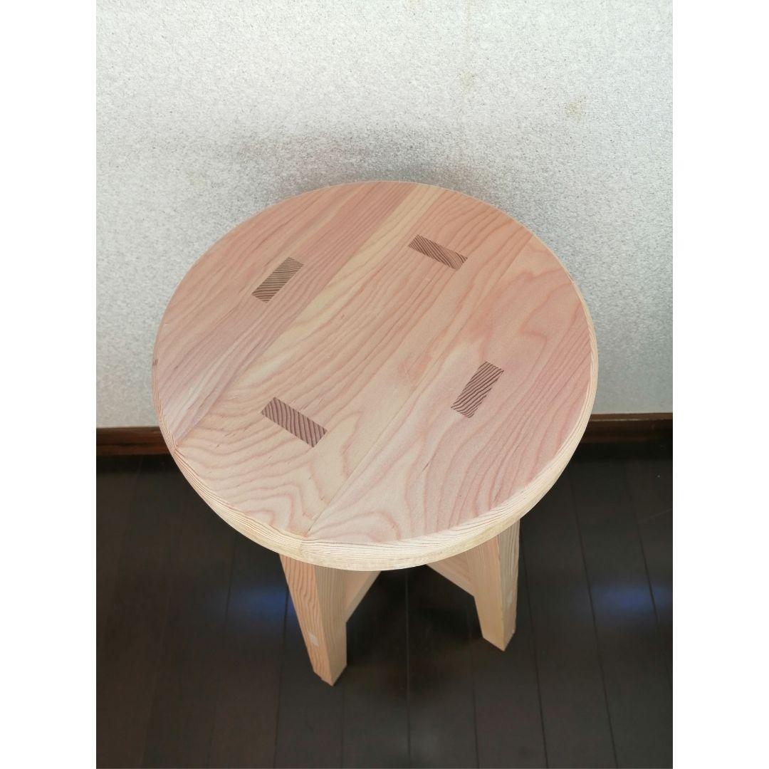 木製スツール　座面幅30cm×高さ60cm　丸椅子　stool 　花瓶台