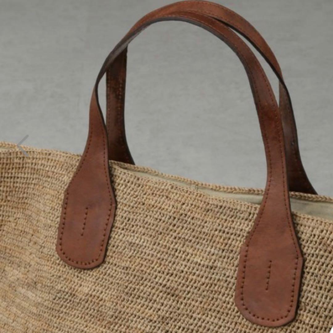 値下中IBELIV TOKYOⅡ カゴバッグ　ナチュラル色