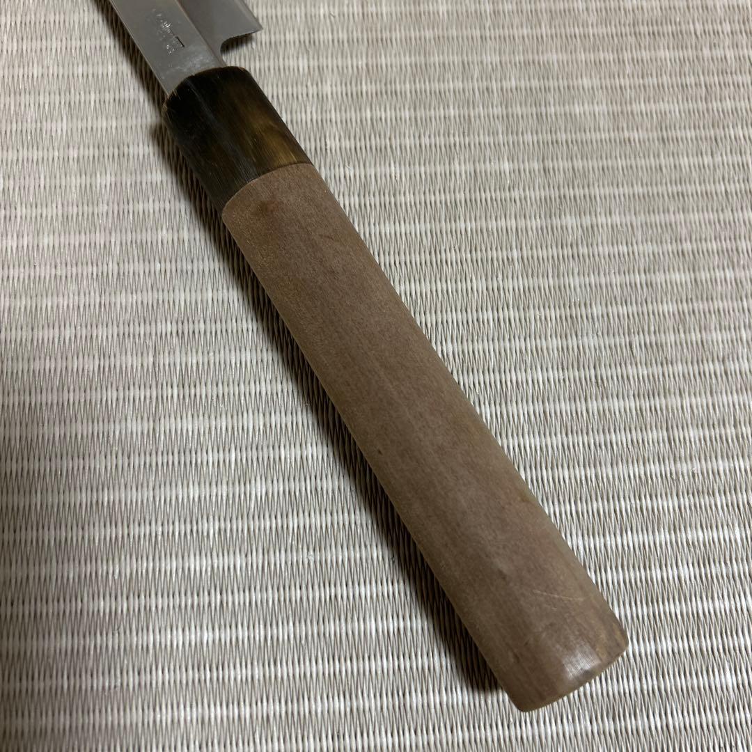 特殊鋼　柳刃　包丁　和包丁　堺正吉　黒水牛柄　刺身包丁