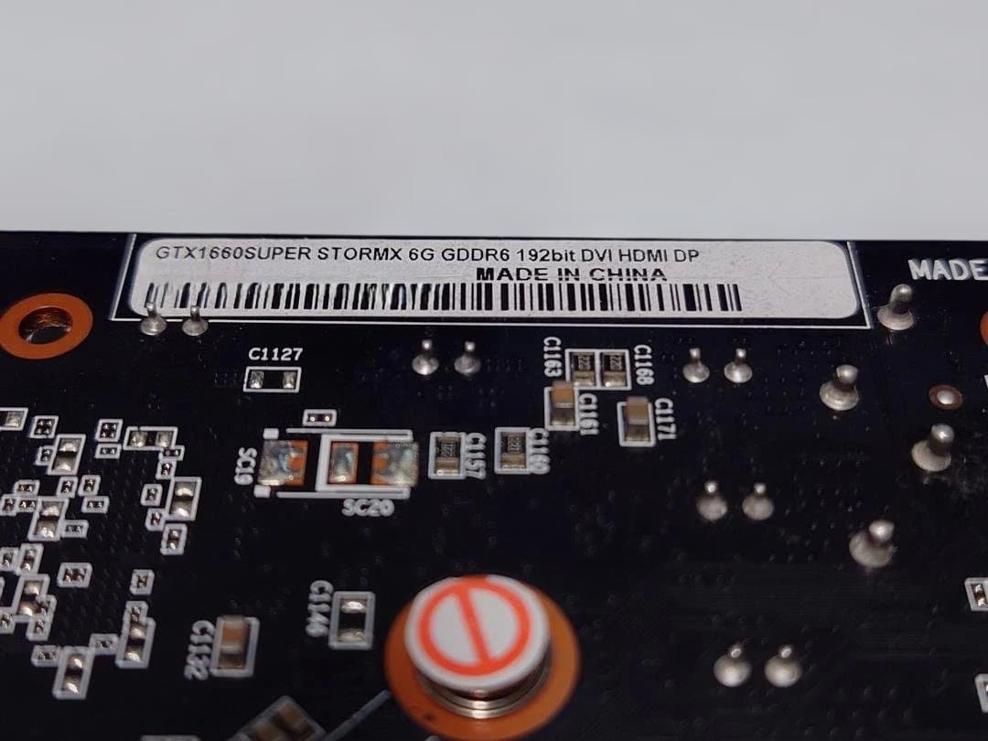 【稼働品】PALIT GTX1660SUPER STORMX 6GB