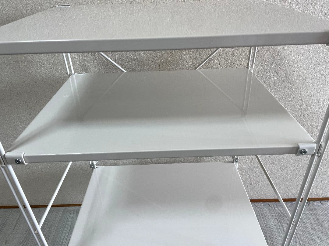 無印良品　スチールユニットシェルフ　小　ライトグレー