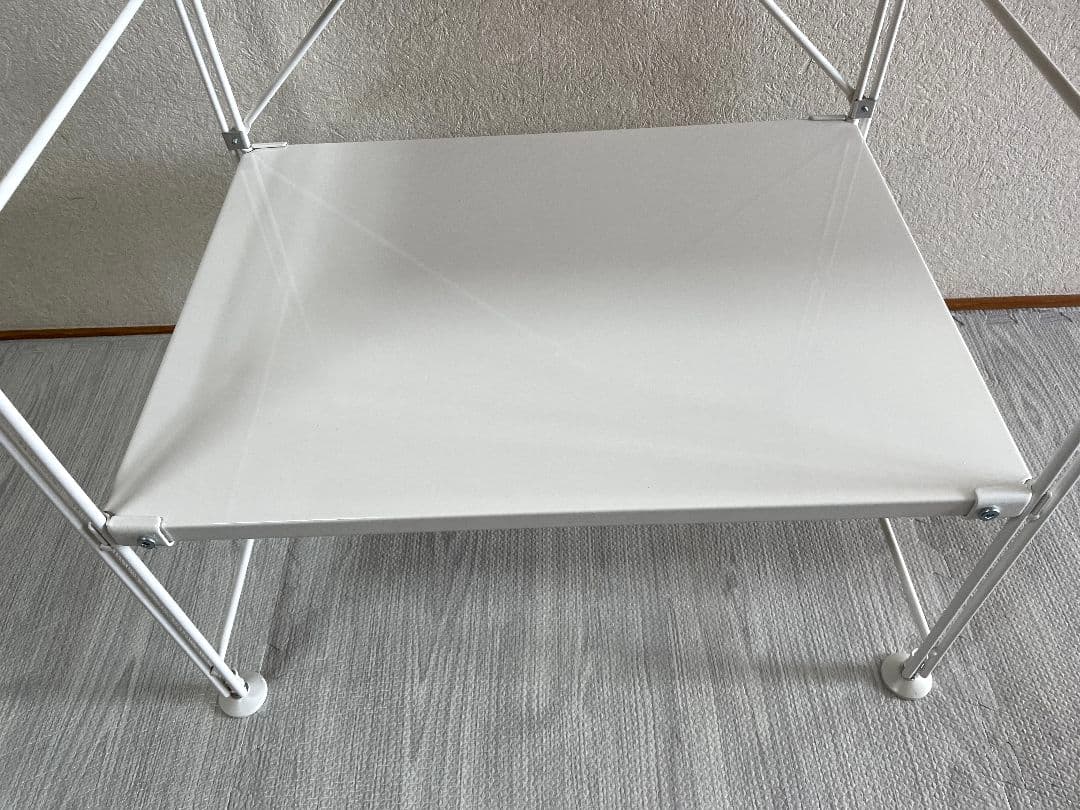 無印良品　スチールユニットシェルフ　小　ライトグレー