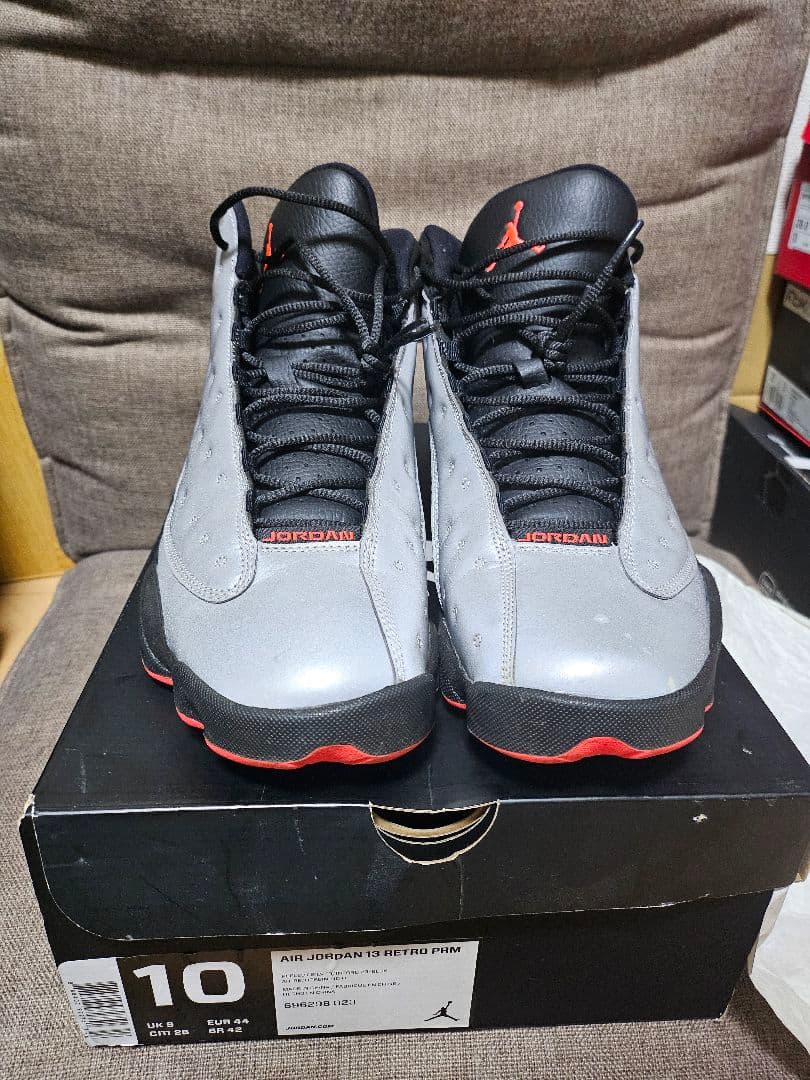 Air Jordan 13 Retro グレー/ブラック/レッド 10