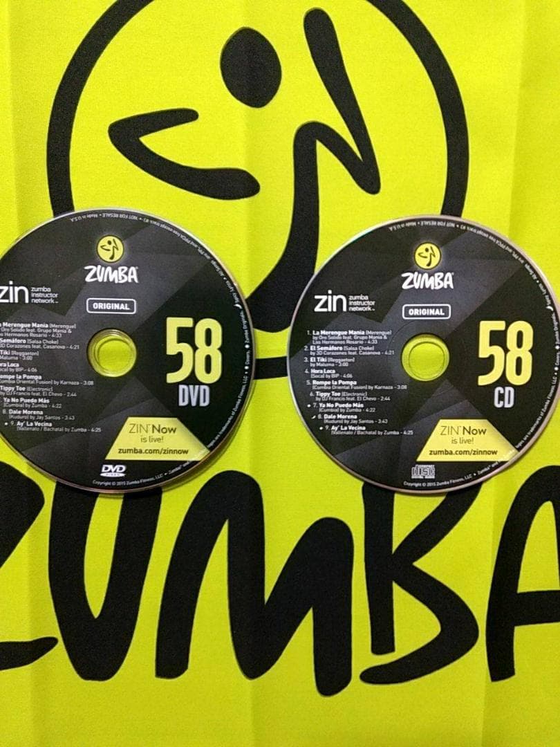 ZUMBA　ズンバ　 CD ＆ DVD 20枚セット　ZIN51 ～ ZIN60