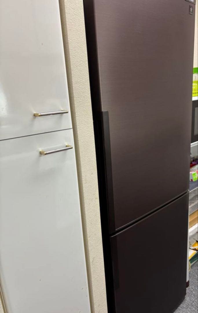 シャープ 冷蔵庫 271L 大きめ2ドア 2017年製　SJ-PD27C-T