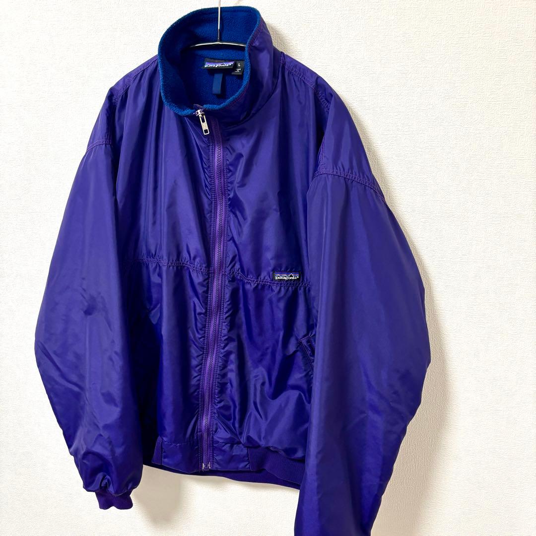 【USA製】90s patagoniaパタゴニア シェルドシンチラジャケット L