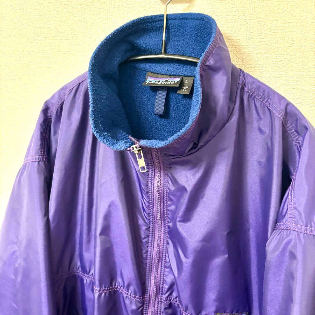 【USA製】90s patagoniaパタゴニア シェルドシンチラジャケット L