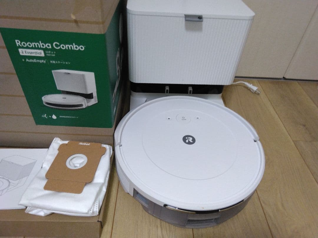 【使用1時間Roomba Combo 2 Essential + 個装箱setA