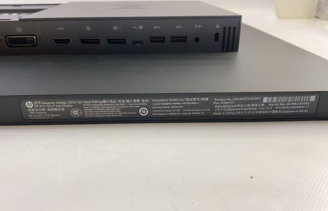 高*橋様 HP Z27n G2 27インチ モニター Type-C