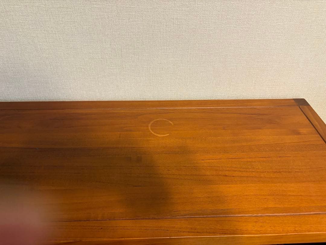 スキャンティーク　木製ブラウンシェルフ 6つの収納スペース