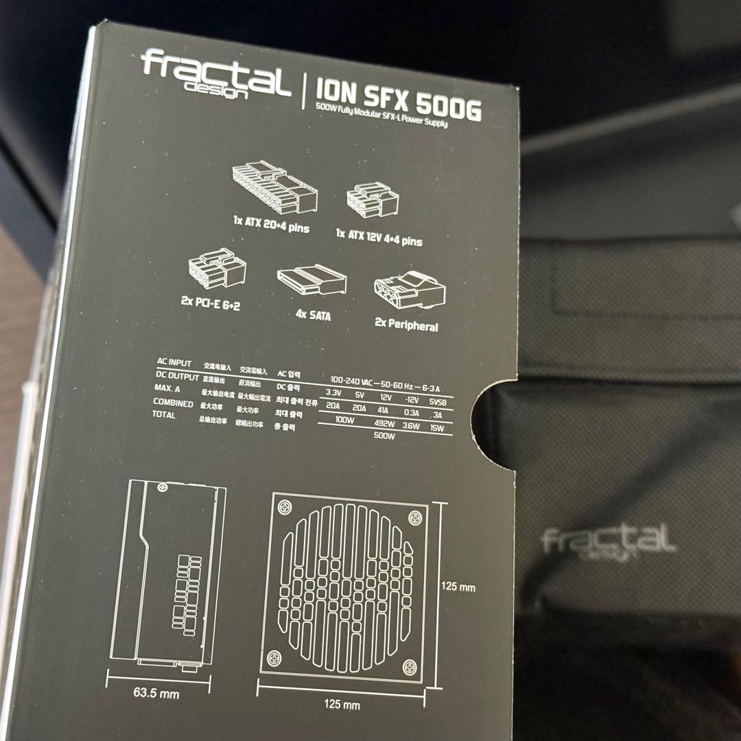 電源ユニット Fractal Design Ion SFX 500G 500W PSU