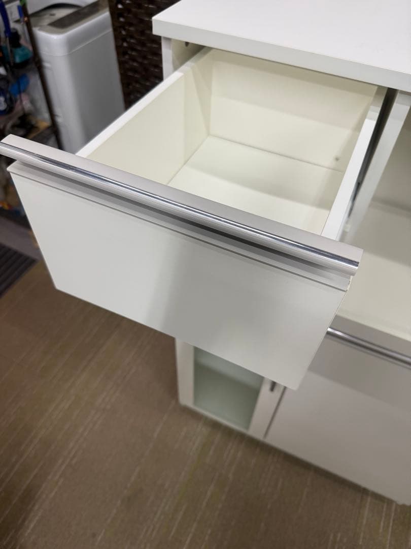 【美品】ニトリ　レンジ台　（フォルムN RE1275 WH）　レンジボード