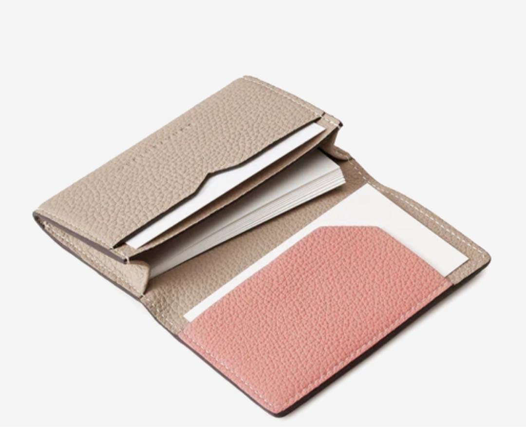 【新品】ボナベンチュラ　ビジネスカードケース シュリンクレザー