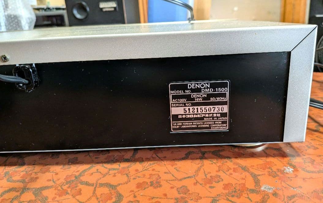 ★DENON DMD-1500 MDレコーダー　 上位機種　動作品