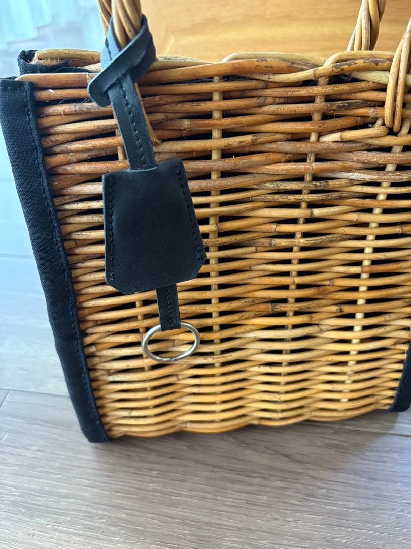 オッズ　天然アラログかごバッグ　かごバッグ