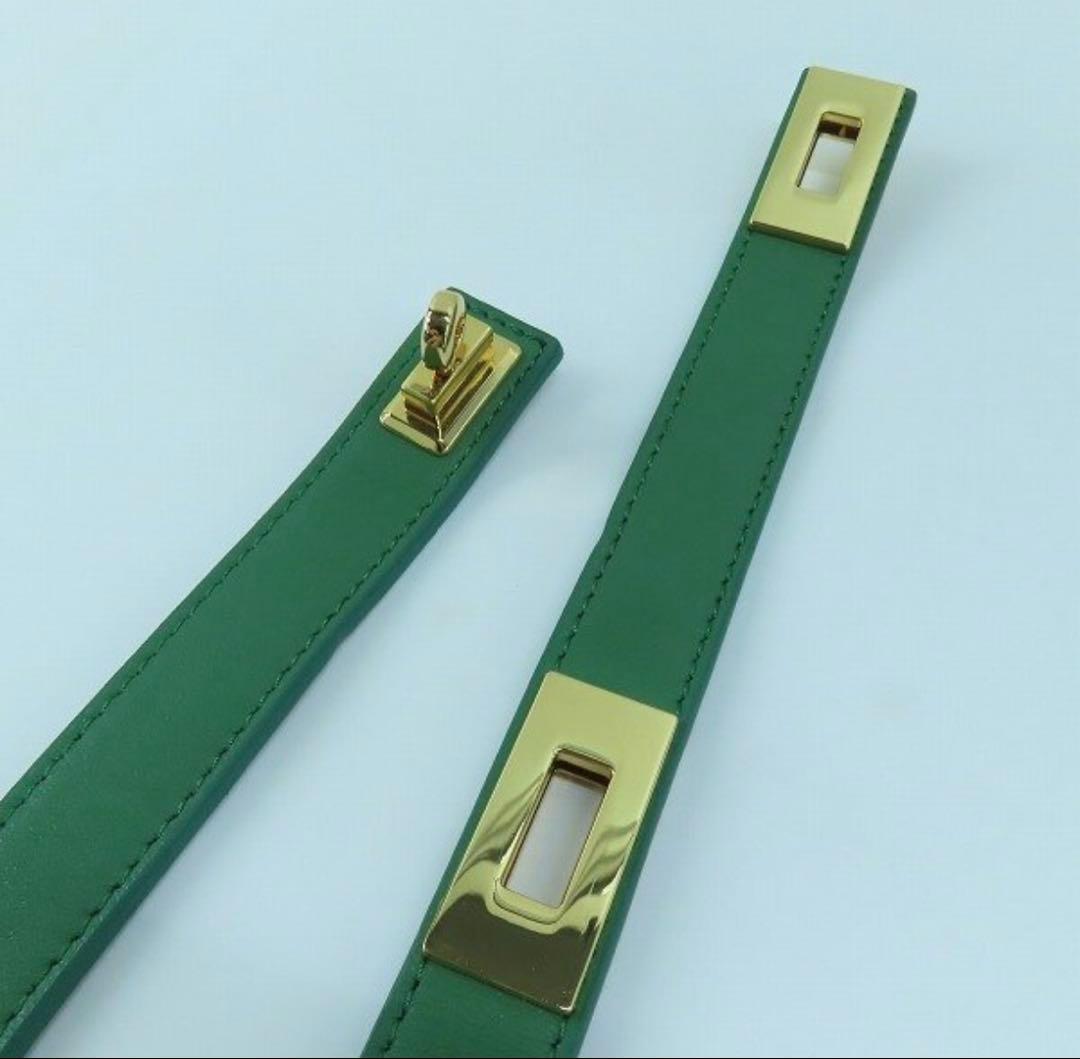 VIOLAd'ORO ヴィオラドーロ スマホショルダーストラップ グリーン　美品