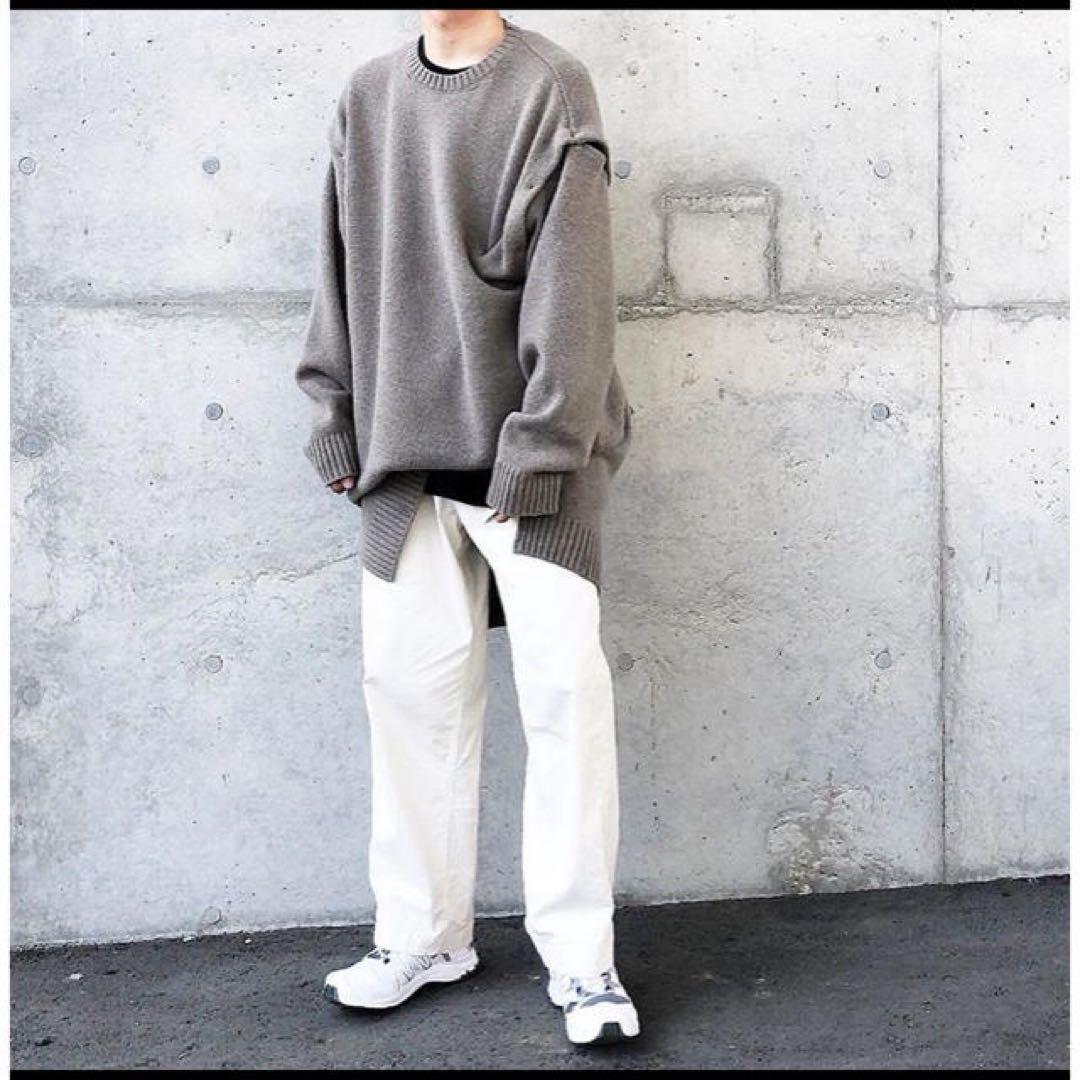 YOKE DETACHABLE FOLD UP SHARE KNIT カシミヤ混